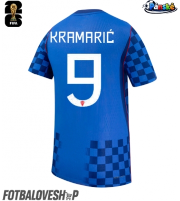 Chorvatsko Andrej Kramaric #9 Venkovní Dres MS 2026 Krátký Rukáv